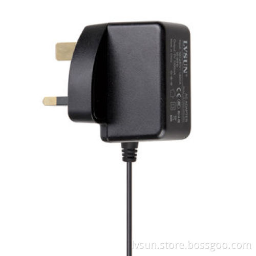 Wall-mounted Adapter with 5V 2A Output and UK Plugs